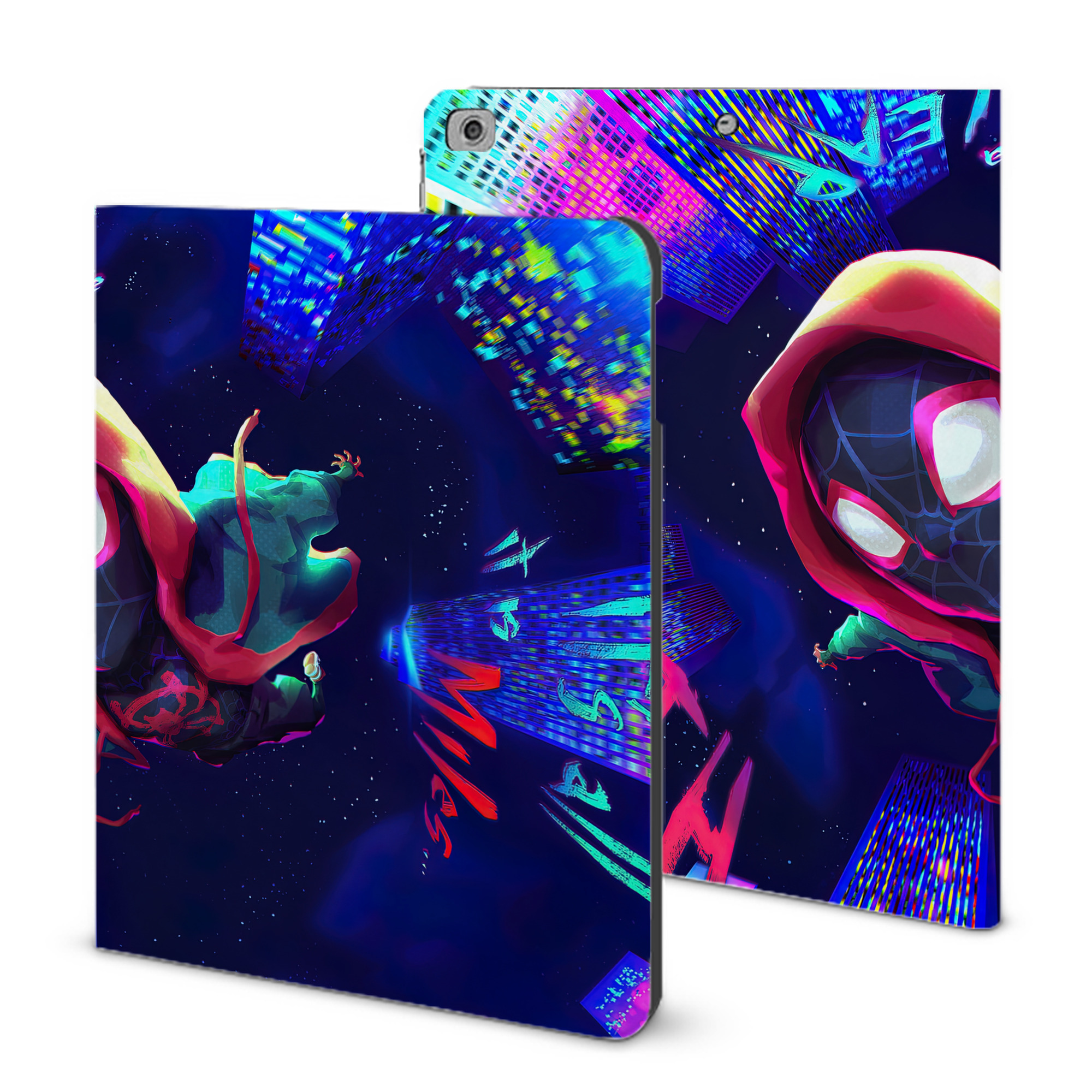 （画像用） Spider Man スパイダーマン IPad ケース ブック型 PUレザー TPU 耐衝撃 軽量 薄型 ペン収納なし 全面保護 IPad 各モデル対応